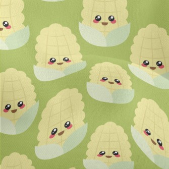 Cute Smiling Corn Lightweight Performance Linen