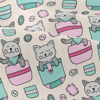 Hand Drawn Pocket Cat Modern Jersey
