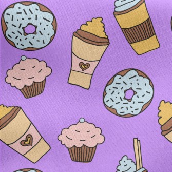 Milkshakes And Baked Desserts Jersey Backed Fleece