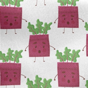 Beet Shape Patch Jersey Backed Fleece