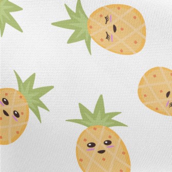 Cartoon Expression Pineapple Pongee