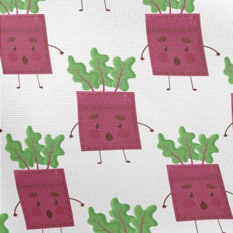 Beet Shape Patch Pongee