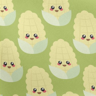 Cute Smiling Corn Pongee