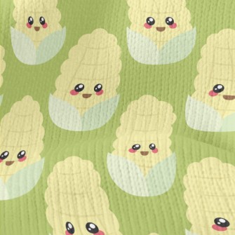 Cute Smiling Corn Stretch Jersey