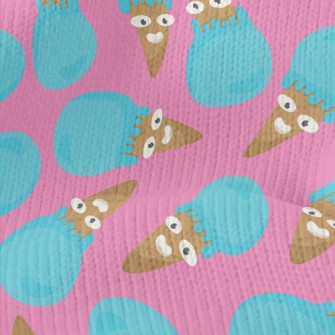 Funny Blue Ice Cream Stretch Jersey