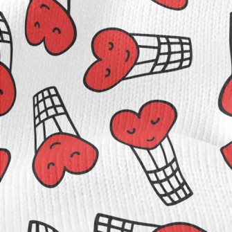 Hand Drawn Love Hot Air Balloo Stretch Jersey