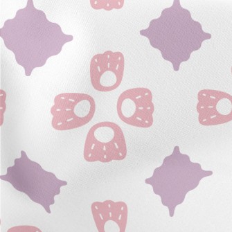 Lovely Round-leaved Bellflower Lightweight Cotton Poplin