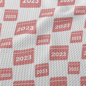 2023 Pink Calendar Birdseye Piqué