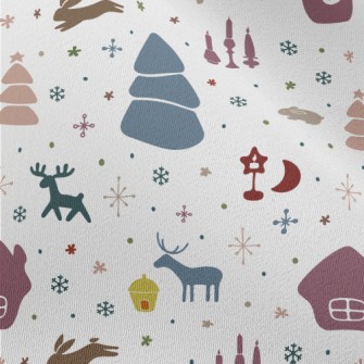 Colorful Christmas Elements Chiffon