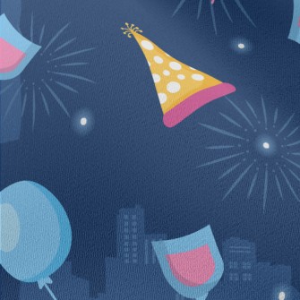 Party Elements And Fireworks Chiffon