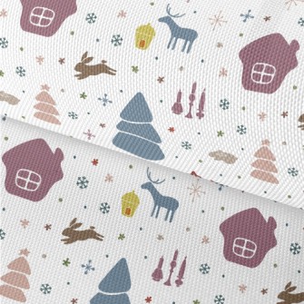 Colorful Christmas Elements Waterproof Oxford