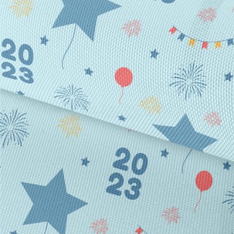 Star Balloons And Fireworks Waterproof Oxford