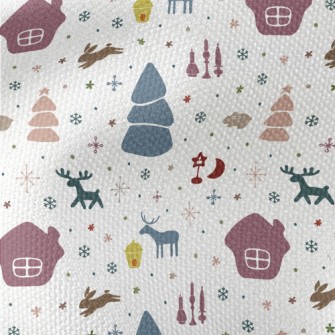 Colorful Christmas Elements Waterproof Canvas