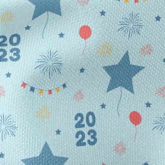 Star Balloons And Fireworks Waterproof Canvas