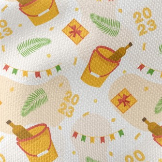 Happy Party Champagne Bucket Waterproof Canvas