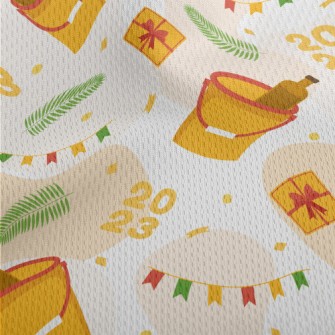 Happy Party Champagne Bucket Athletic Mesh Flat Back