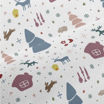 Colorful Christmas Elements Performance Linen
