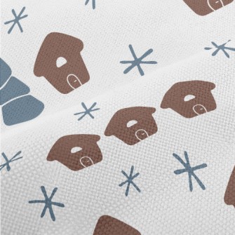 Cute Winter Town Performance Linen