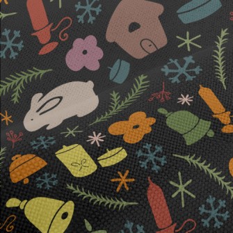 Rabbit And Town Christmas Performance Linen