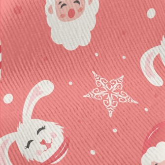 Santa Claus And Rabbit Standard Corduroy