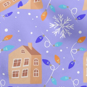 Christmas Decorations House Micro Fleece