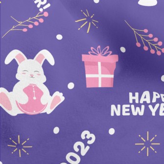Cute Rabbit New Year Micro Fleece