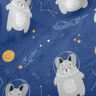 Cute Rabbit In Space Minky
