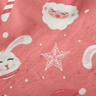 Santa Claus And Rabbit Minky