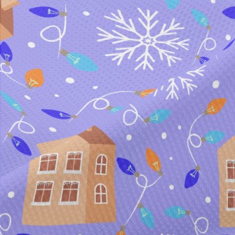 Christmas Decorations House Piqué