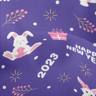 Cute Rabbit New Year Lightweight Performance Linen
