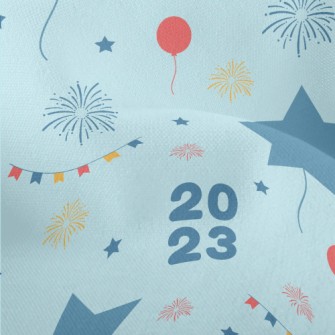 Star Balloons And Fireworks Lightweight Performance Linen