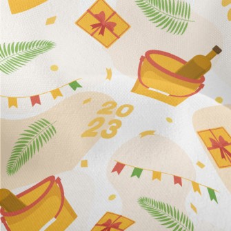 Happy Party Champagne Bucket Lightweight Performance Linen