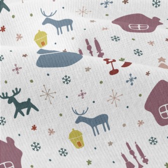Colorful Christmas Elements Modern Jersey