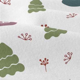 Winter Town With Elk Modern Jersey