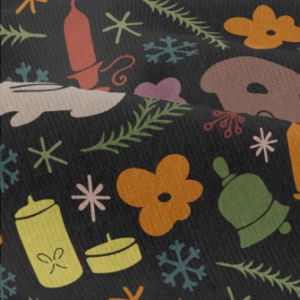 Rabbit And Town Christmas Modern Jersey