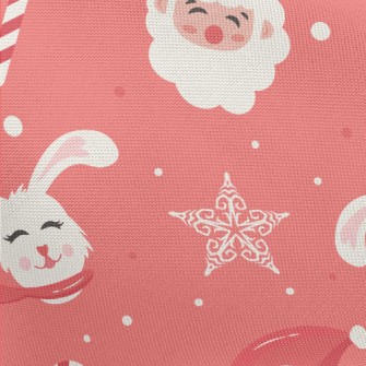 Santa Claus And Rabbit Pongee