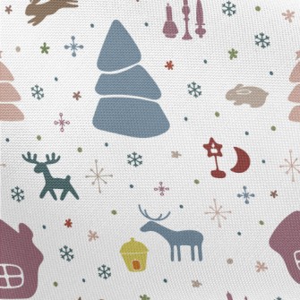 Colorful Christmas Elements Pongee