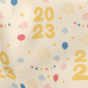 New Year&#39;s Eve Fireworks A Lightweight Cotton Poplin
