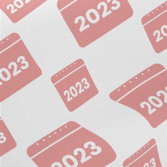 2023 Pink Calendar Midweight Cotton Poplin