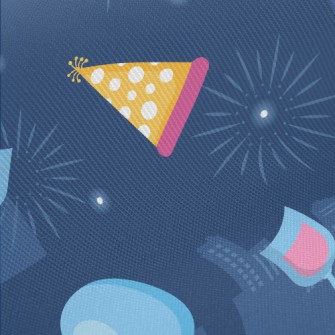 Party Elements And Fireworks Midweight Cotton Poplin