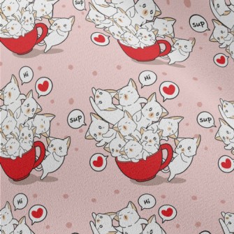 Cartoon Teacup Cat Chiffon