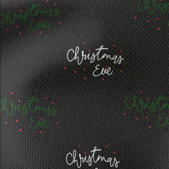 Simple Christmas Greetings Waterproof Canvas