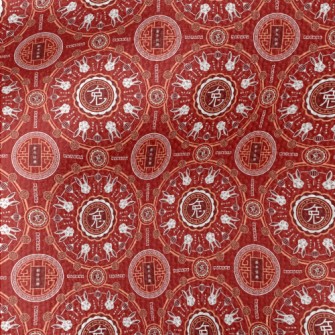 Rabbit Year Blessing Pattern Waterproof Canvas