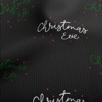 Simple Christmas Greetings Athletic Mesh Flat Back