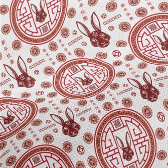 Traditional New Year Greetings Performance Linen