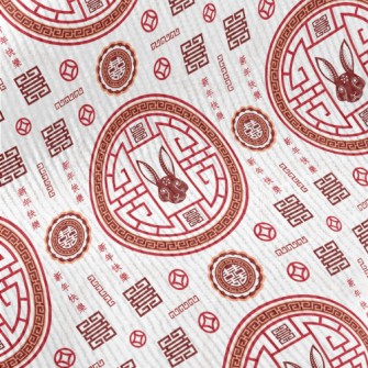 Chinese Year Of The Rabbit Pat Standard Corduroy