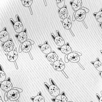 Hand-painted Animal-shaped Dum Standard Corduroy