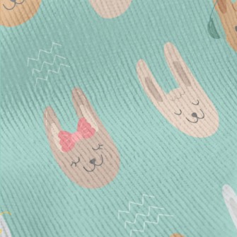 Fashion Cute Rabbit Standard Corduroy