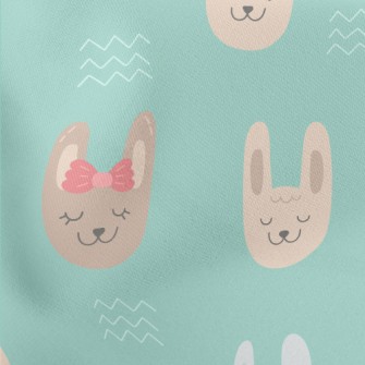 Fashion Cute Rabbit Stretch Ponte