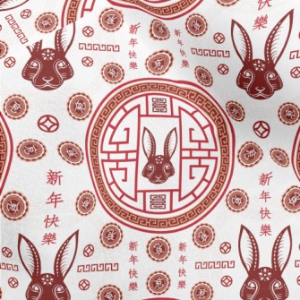 Traditional New Year Greetings Micro Fleece